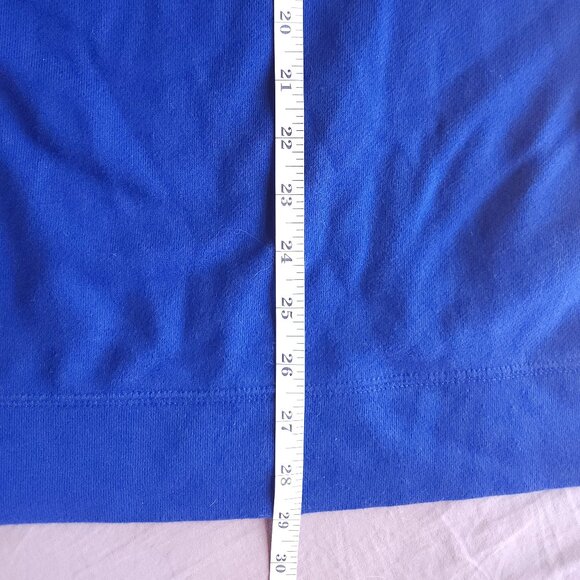 WOMEN’S PULLOVER HOODIE SAPPHIRE BLUE FLIRTITUDE ACTIVE SZ Med-Large 29 in Long - Picture 10 of 11